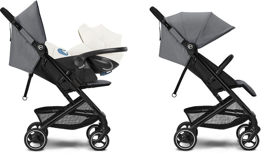 Cybex Beezy 2 + Aton G SensorSafe Travel System Bundle - Lava Grey / Lava Grey - 522001713-522004779