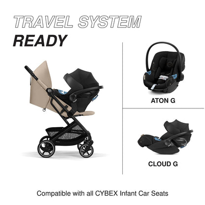 Cybex Beezy 2 Compact Stroller - Almond Beige - 524000189