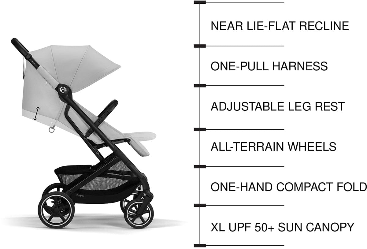 Cybex Beezy 2 Compact Stroller - Fog Grey - 524000157