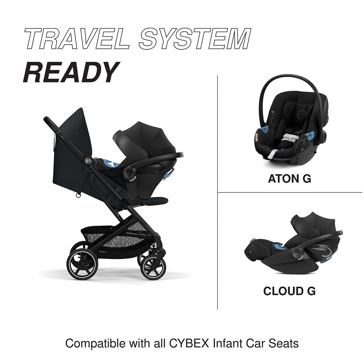 Cybex Beezy 2 Compact Stroller - Magic Black – Albee Baby