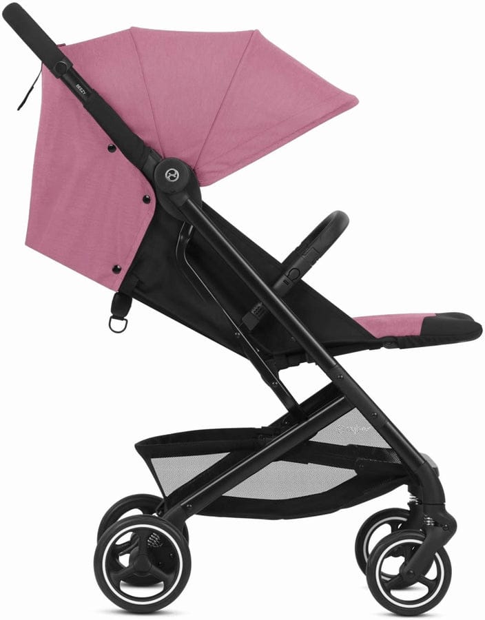 Cybex Beezy + Aton 2 Travel System Bundle - Magnolia Pink / Deep Black - 521000693-521001427