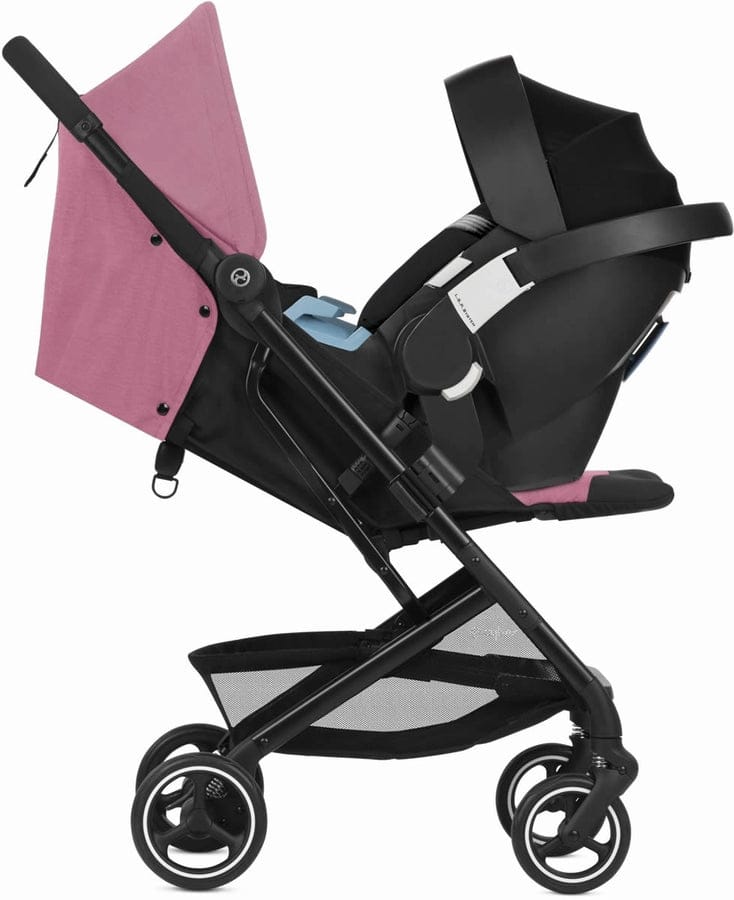 Cybex Beezy + Aton 2 Travel System Bundle - Magnolia Pink / Deep Black - 521000693-521001427