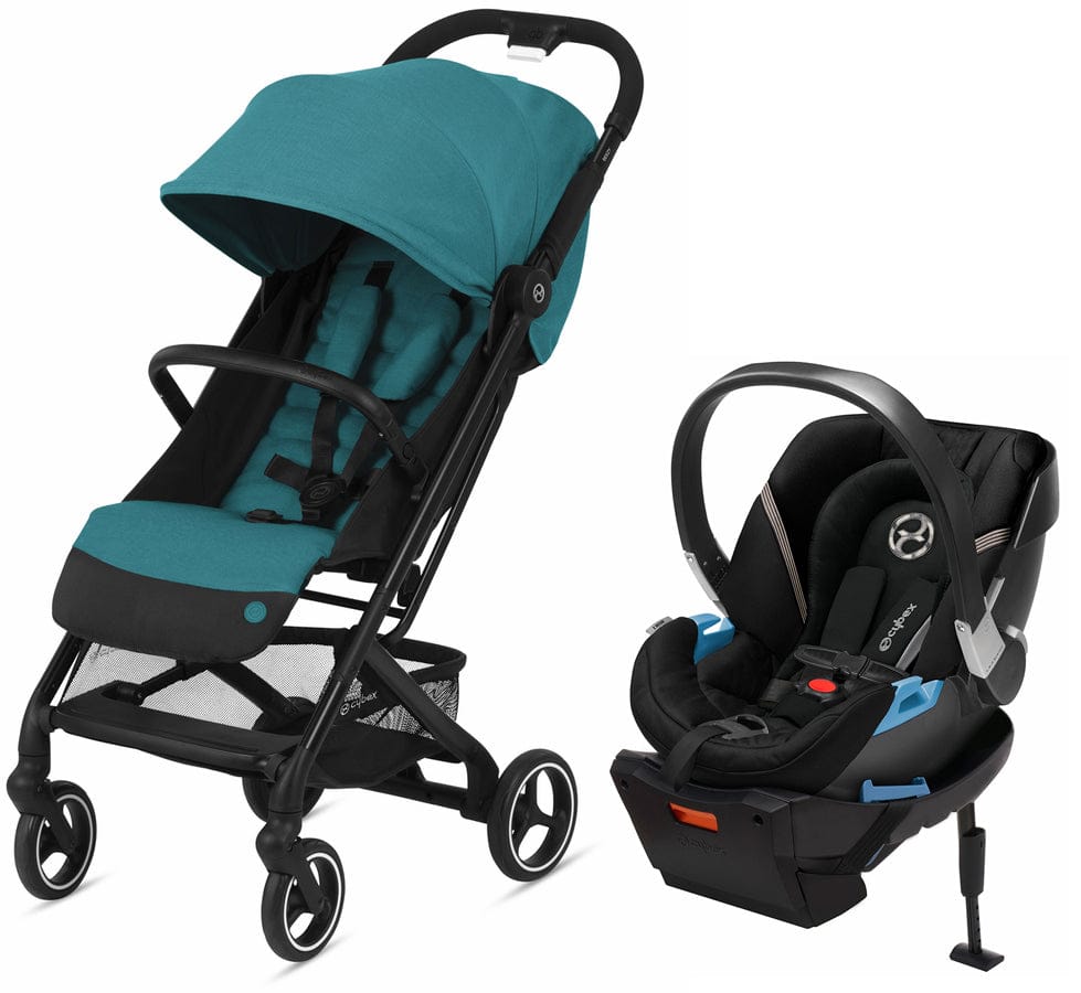 Cybex Beezy + Aton 2 Travel System Bundle - River Blue / Deep Black - 521000691-521001427