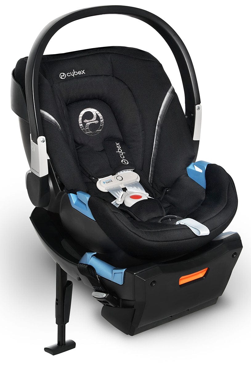 Cybex Beezy Compact Stroller + Aton 2 SensorSafe Travel System Bundle - Deep Black / Lavastone Black