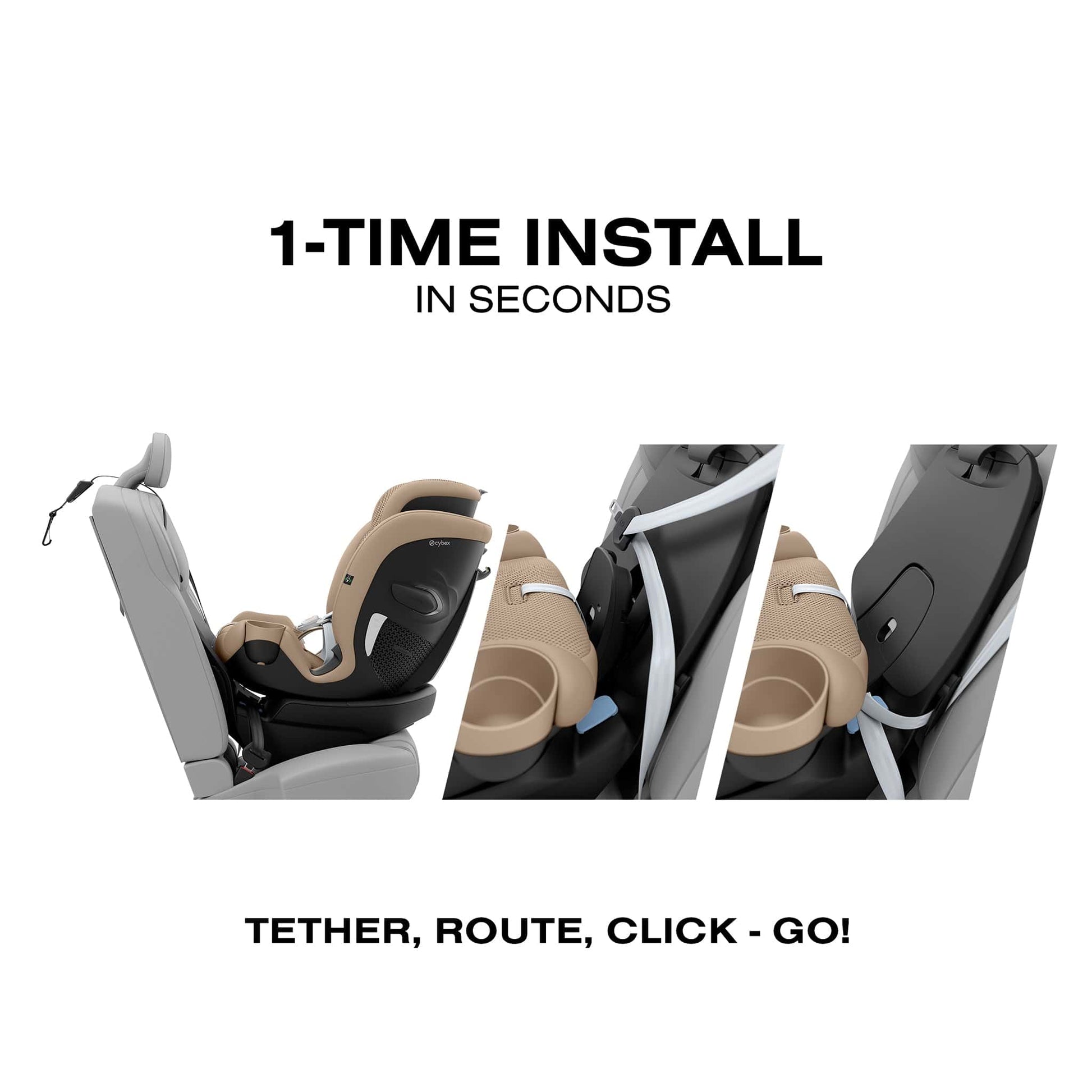 Cybex Callisto G 360 Rotating All-in-One Car Seat Almond Beige