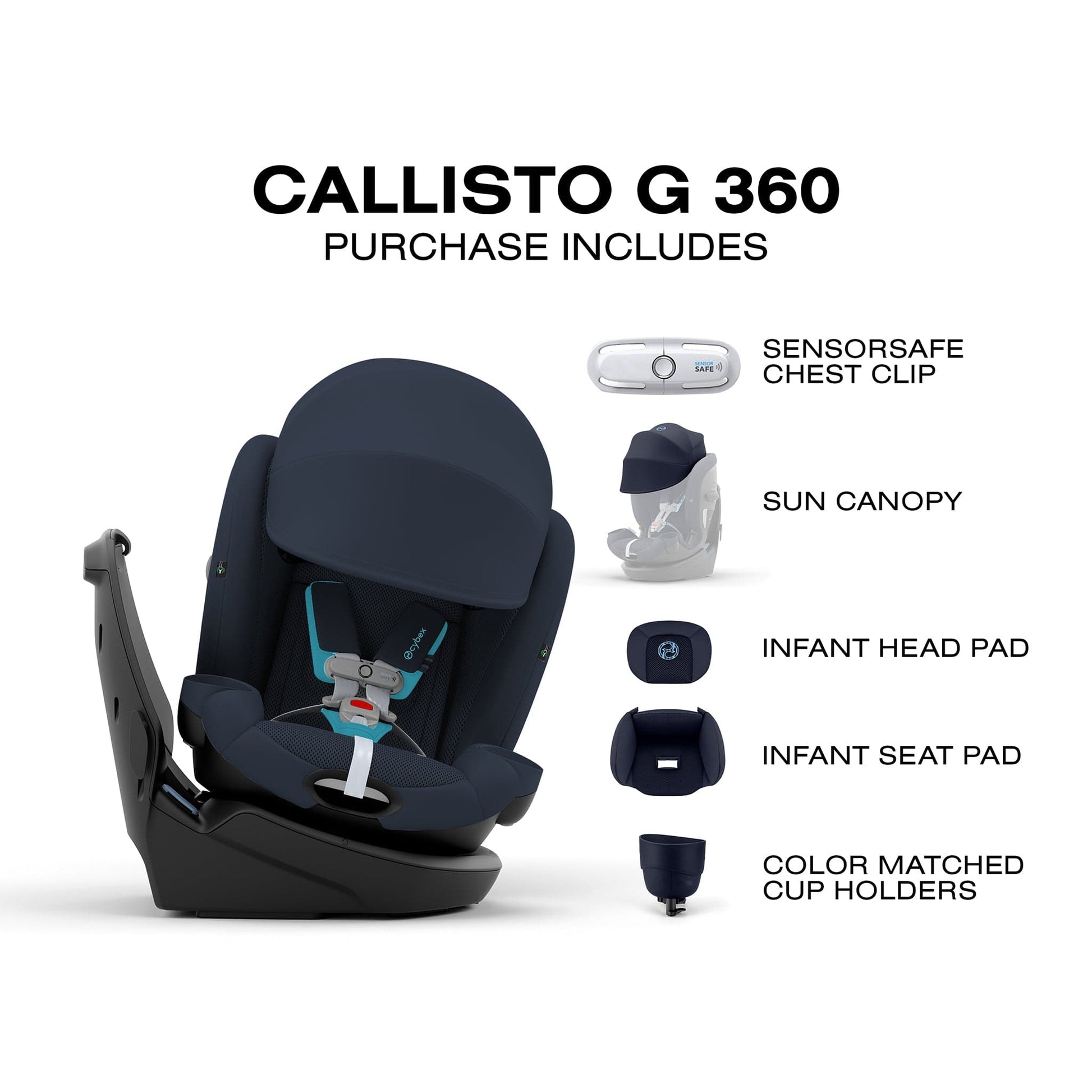 Cybex Callisto G 360 Rotating All-In-One Convertible Car Seat