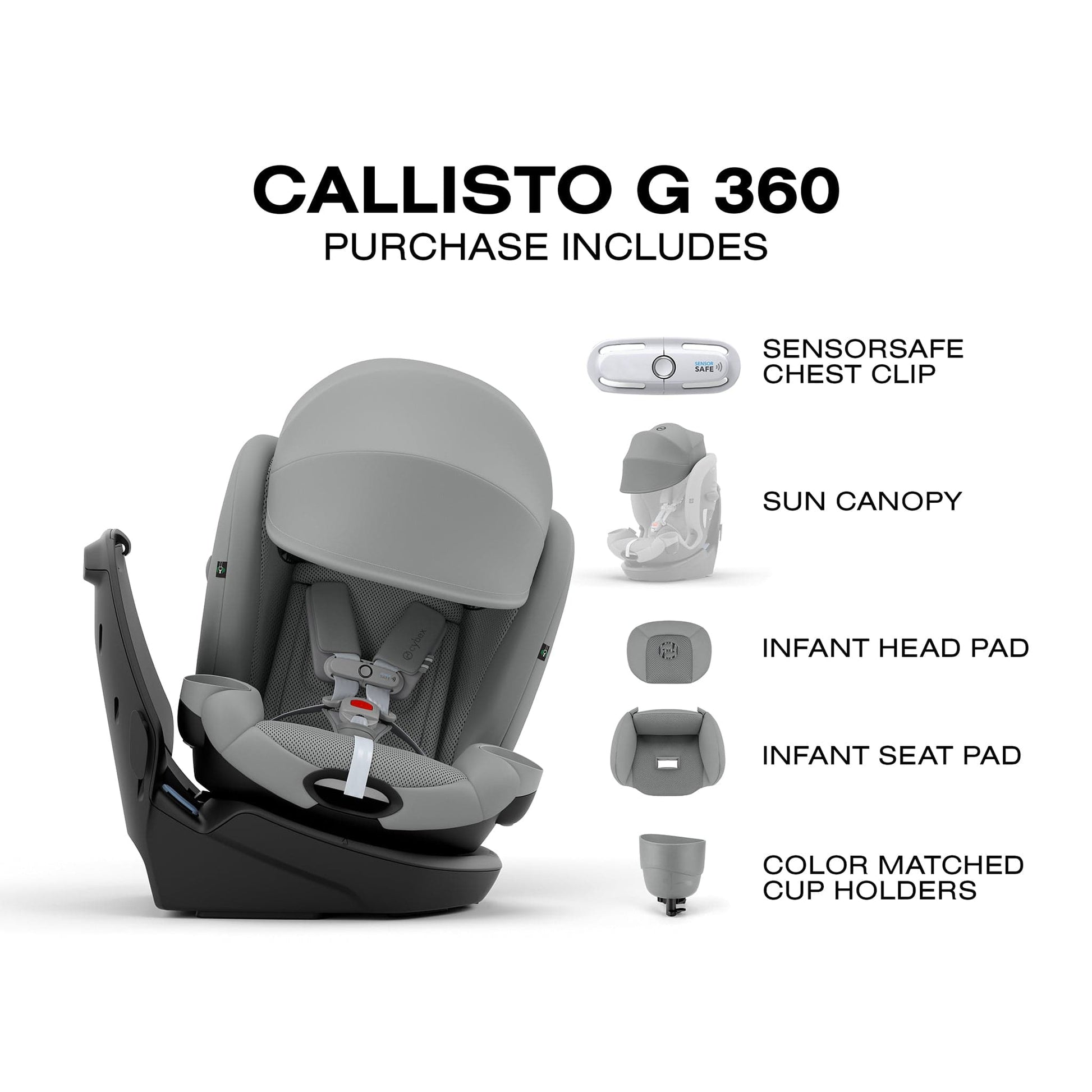 Cybex Callisto G 360 Rotating All-in-One Convertible Car Seat