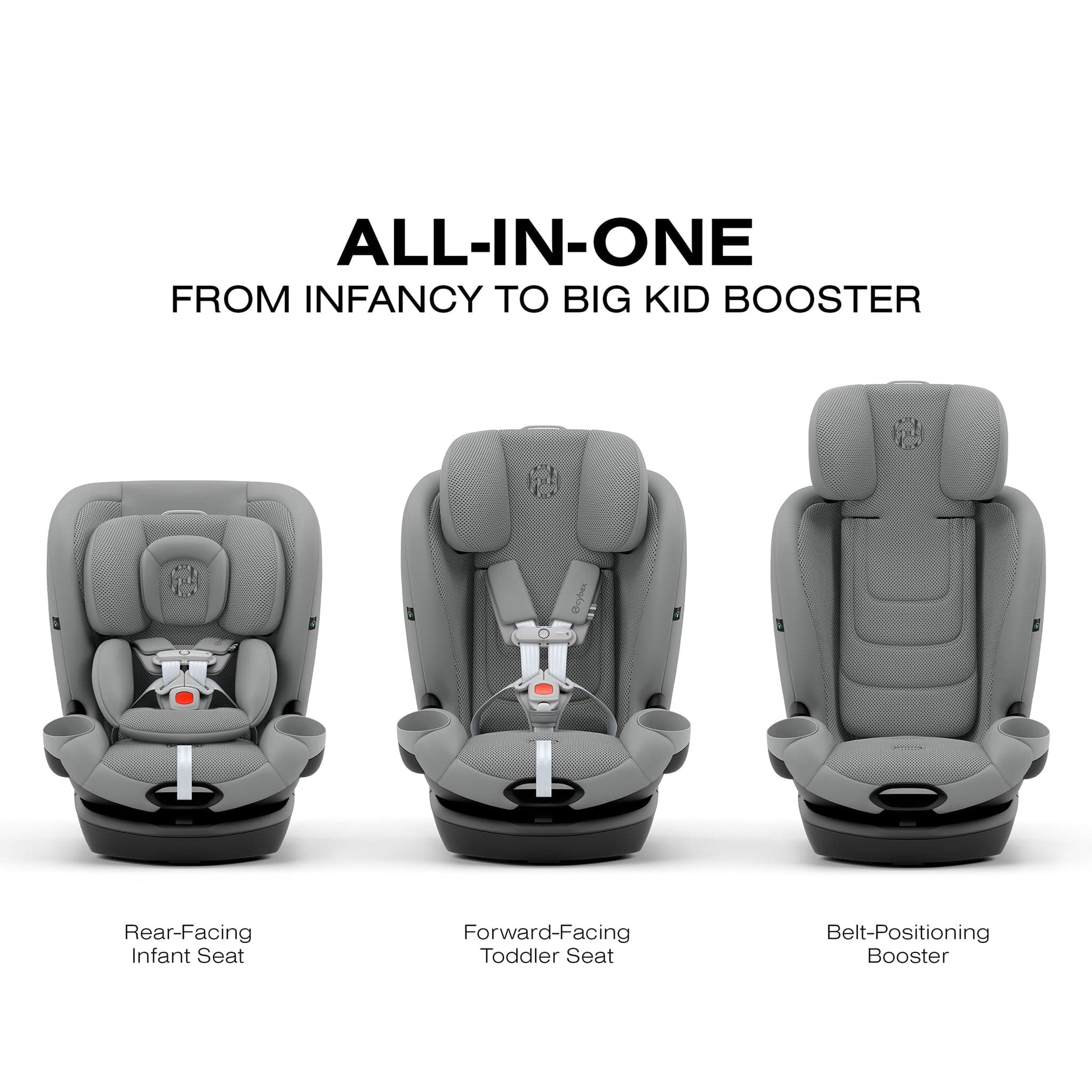 Cybex Callisto G 360 Rotating All-in-One Car Seat Stone Grey