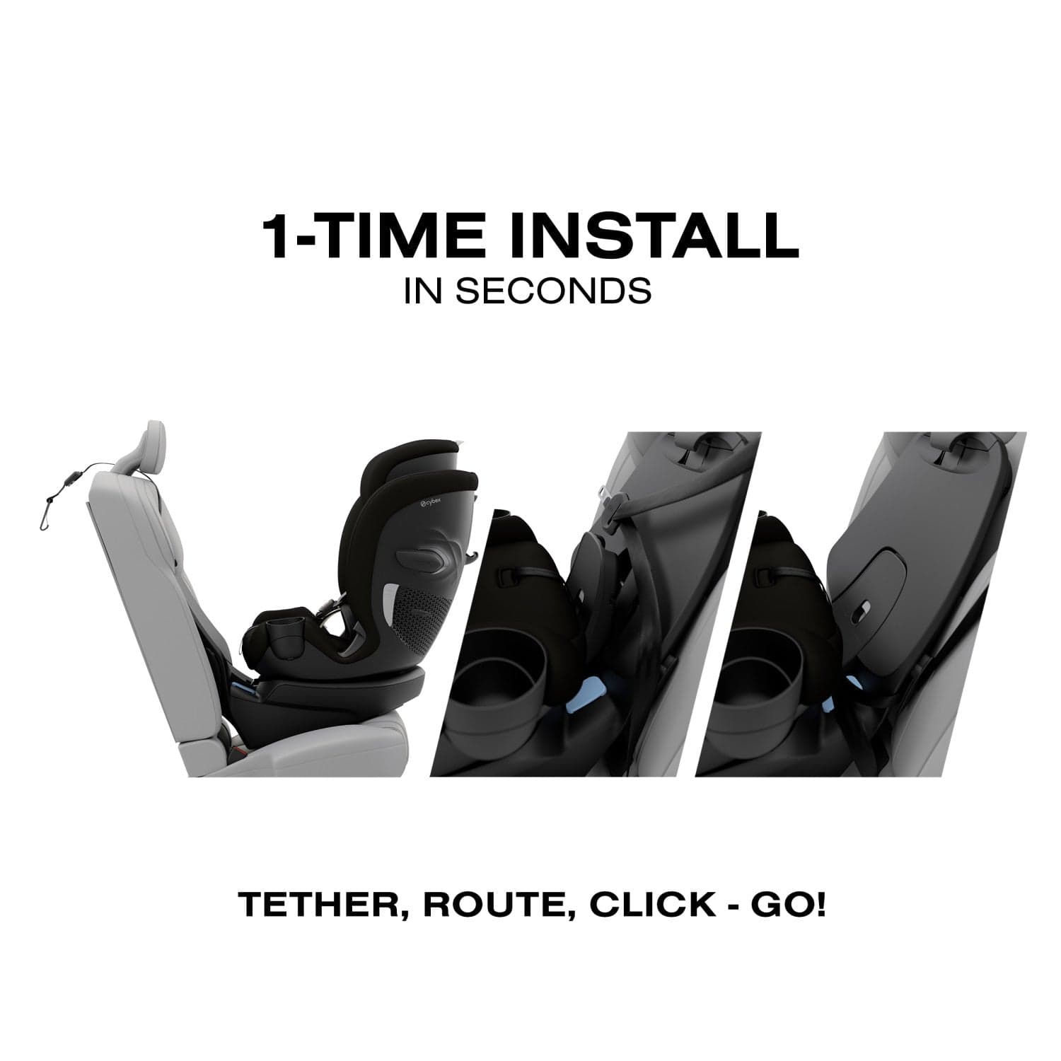 Cybex Callisto G 360 SELECT Rotating All-in-One Convertible Car Seat - Black - 525000957