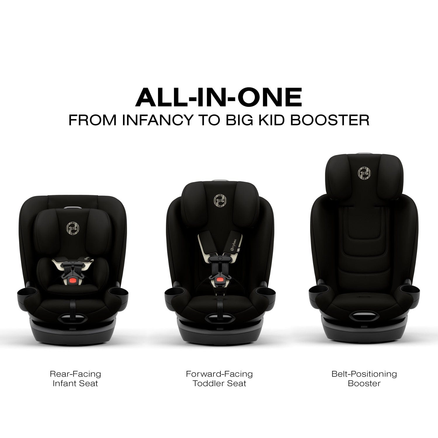 Cybex Callisto G 360 SELECT Rotating All-in-One Convertible Car Seat - Black - 525000957