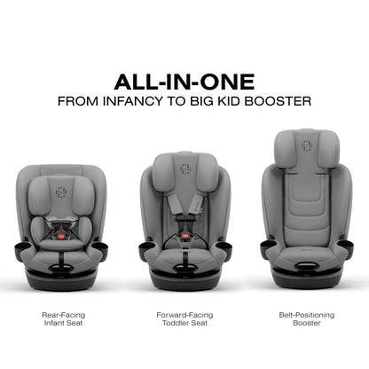 Cybex Callisto G 360 SELECT Rotating All-in-One Convertible Car Seat + Canopy Bundle - Grey - 525000959-525000973