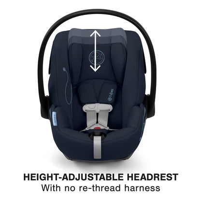 Cybex Cloud G Basic Comfort Extend Reclining Infant Car Seat with Anti-Rebound Bar - Ocean Blue - 522001397