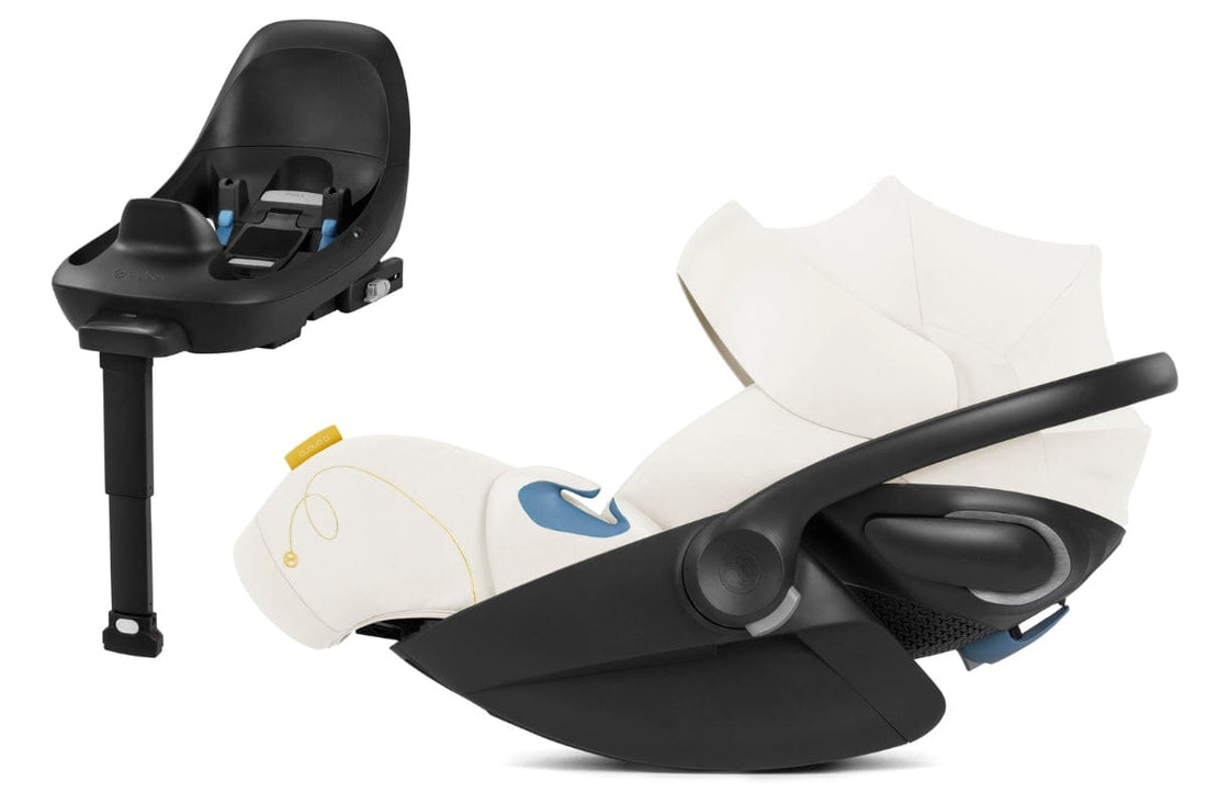 Cybex Cloud G Lux SensorSafe Comfort Extend Reclining Infant Car Seat - Seashell Beige - 522001407