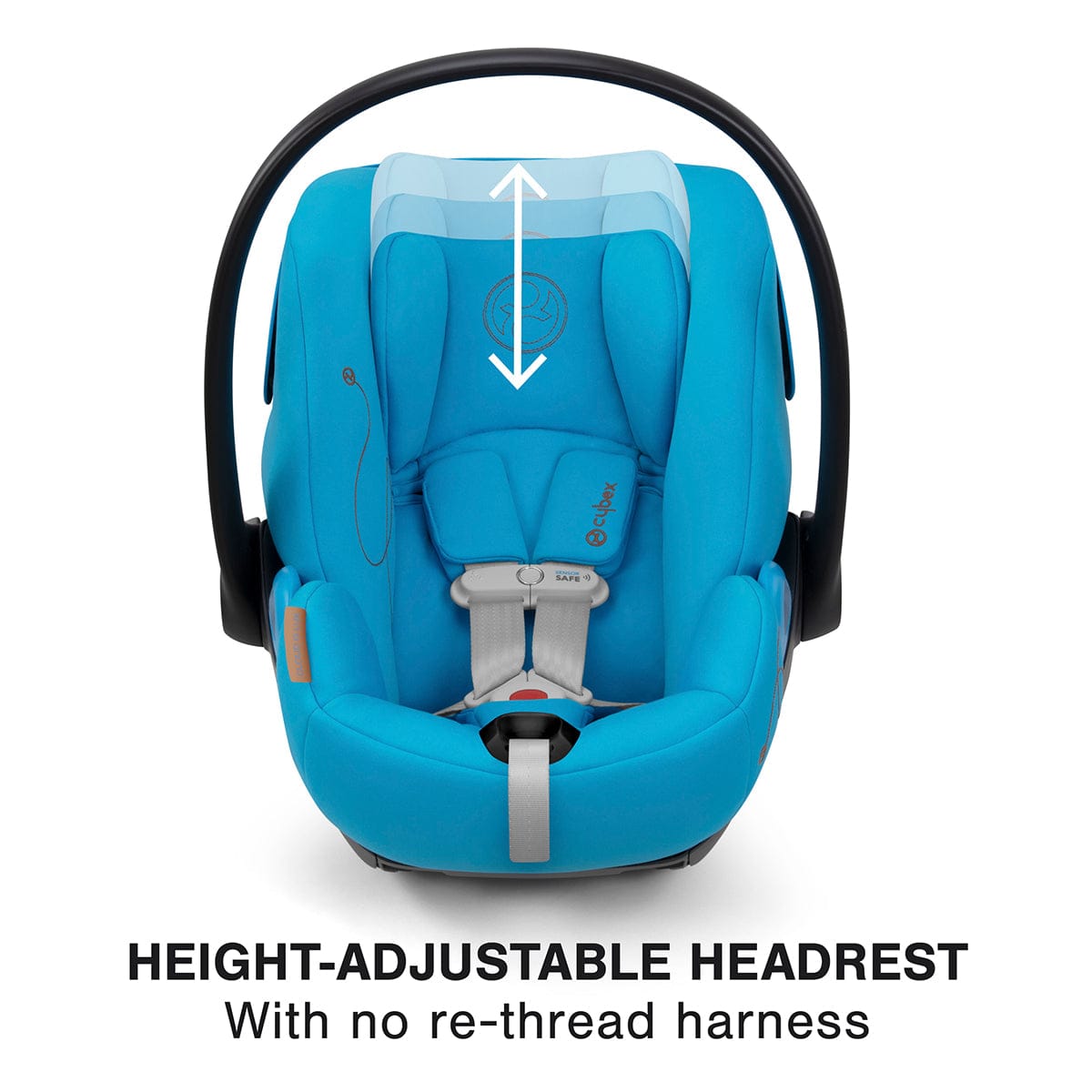 Cybex Cloud G Lux SensorSafe Comfort Extend Reclining Infant Car Seat - Beach Blue - 522001411