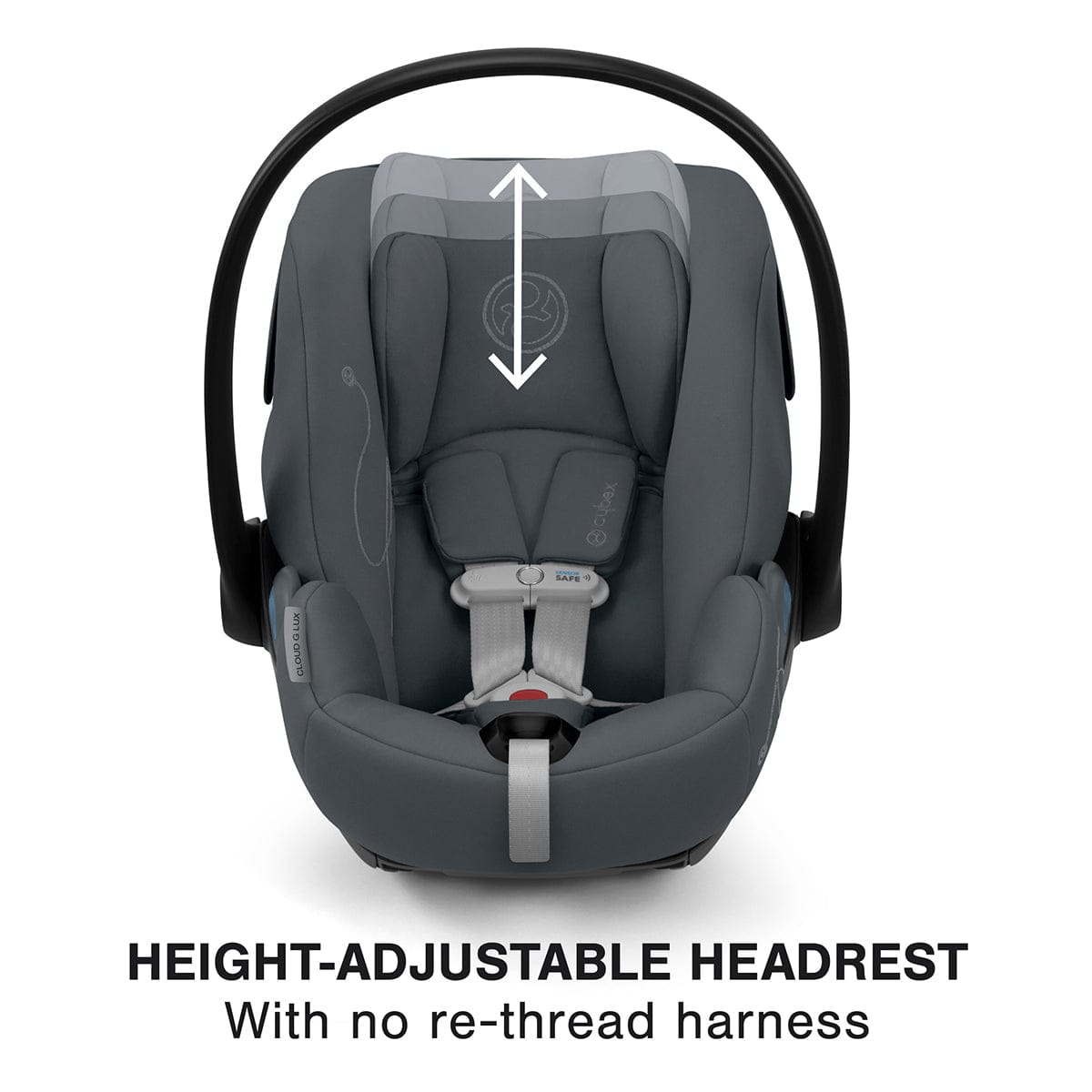 Cybex Cloud G Lux SensorSafe Comfort Extend Reclining Infant Car Seat - Monument Grey - 522001409