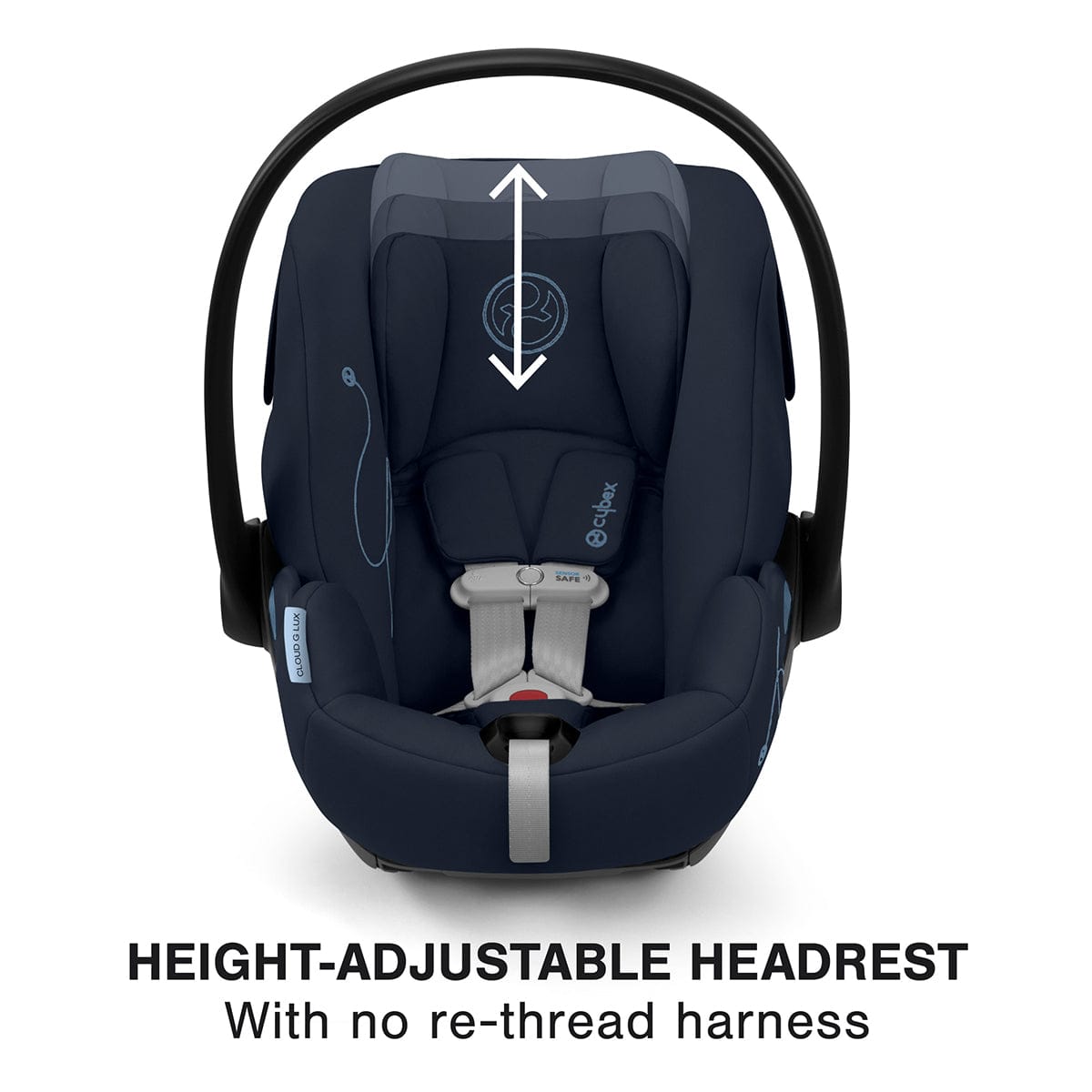 Cybex Cloud G Lux SensorSafe Comfort Extend Reclining Infant Car Seat - Ocean Blue - 522001405