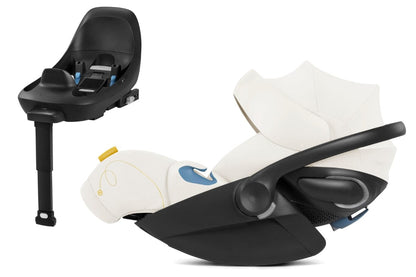 Cybex Cloud G Lux SensorSafe Comfort Extend Reclining Infant Car Seat - Seashell Beige - 522001407