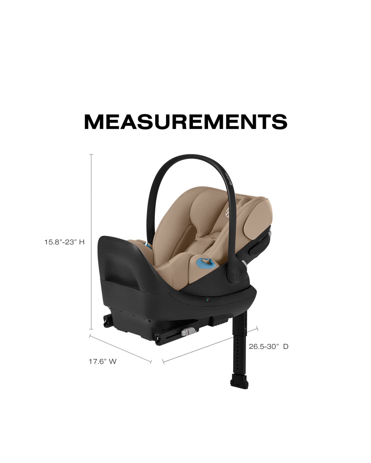 Cloud G Pro Comfort Extend Infant Car Seat by Cybex Almond Beige