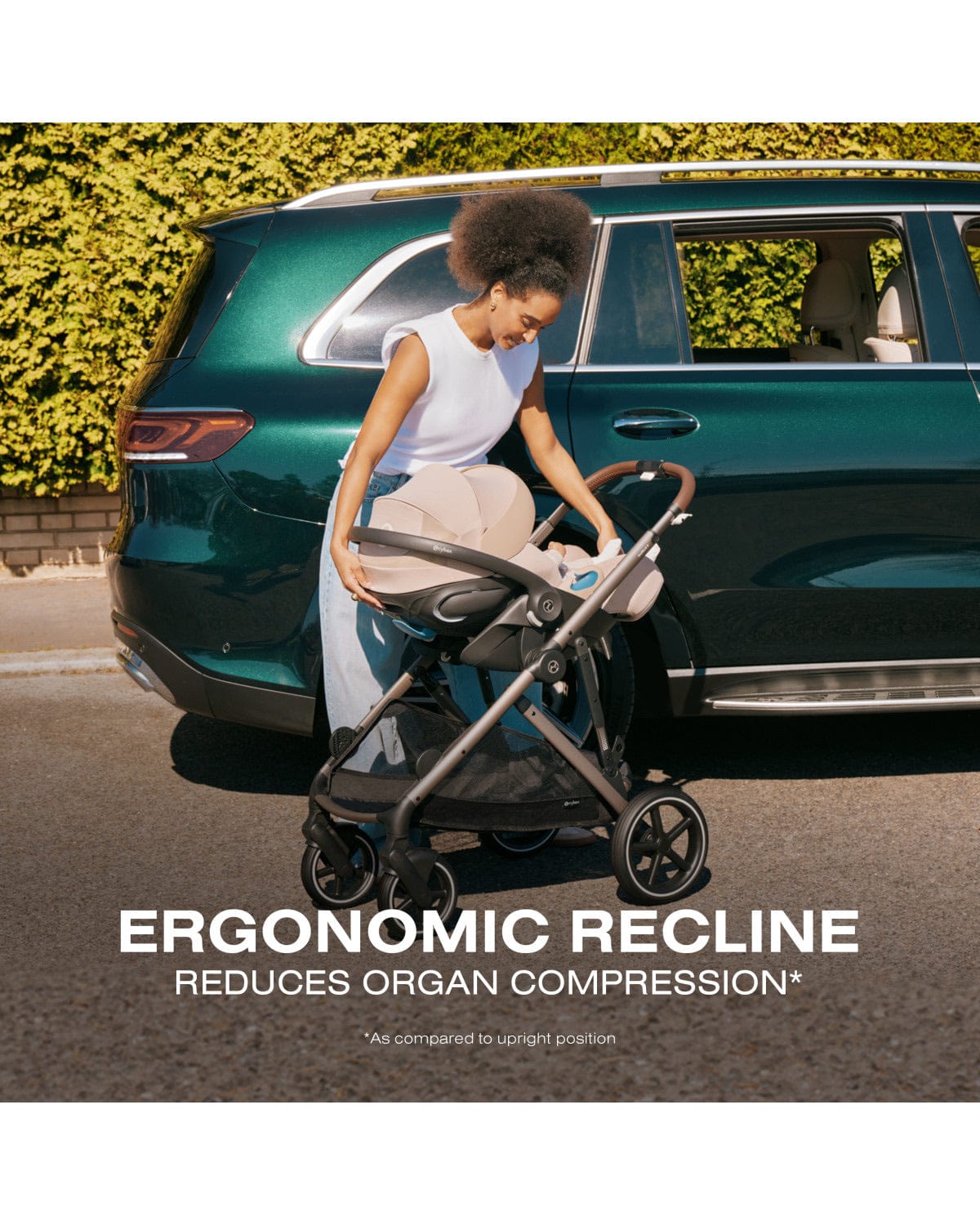 Cloud G Pro Comfort Extend Infant Car Seat by Cybex Almond Beige