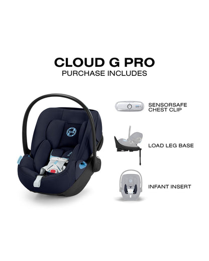 Cybex Cloud G Pro Comfort Extend Infant Car Seat - Ocean Blue - 525000603