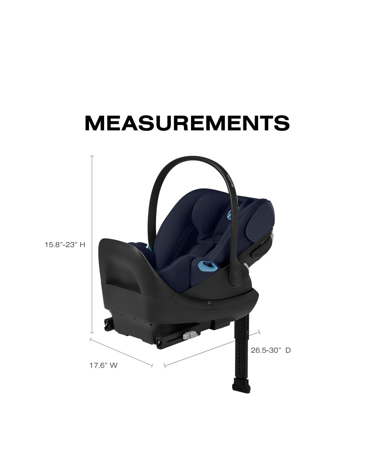 Cybex Cloud G Pro Comfort Extend Infant Car Seat - Ocean Blue - 525000603