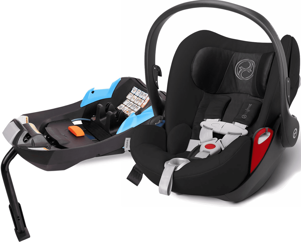 Cybex Cloud Q Infant Car Seat 2016 - Black Beauty / Hot & Spicy