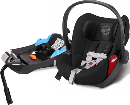 Cybex Cloud Q Infant Car Seat 2016 - Black Beauty / Hot & Spicy