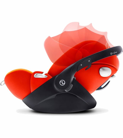 Cybex Cloud Q Infant Car Seat 2016 - Black Beauty / Hot & Spicy - 515140105-S