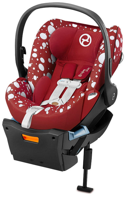 Cybex Mios 2 with Lux Bassinet + Cloud Q Travel System Bundle - Petticoat Red by Jeremy Scott - TRVL-519003267-B-PET