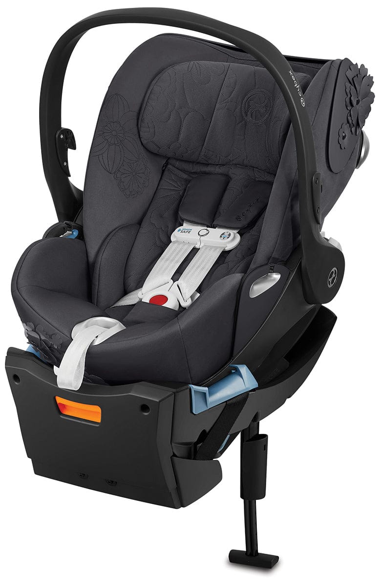 Cybex Cloud Q Sensorsafe Reclining Infant Car Seat - Simply Flowers - Dream Grey - 521001303
