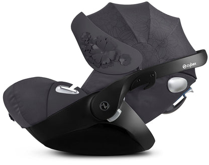 Cybex Cloud Q Sensorsafe Reclining Infant Car Seat - Simply Flowers - Dream Grey - 521001303