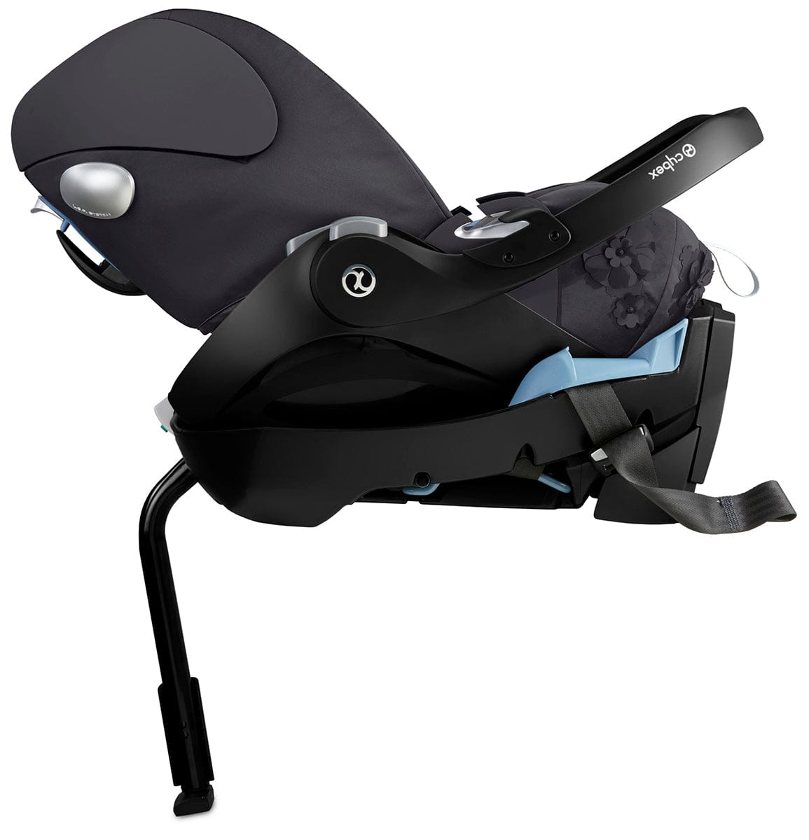 Cybex Cloud Q Sensorsafe Reclining Infant Car Seat - Simply Flowers - Dream Grey - 521001303