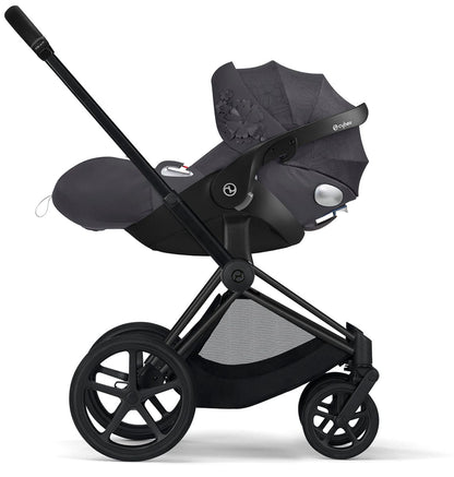 Cybex Cloud Q Sensorsafe Reclining Infant Car Seat - Simply Flowers - Dream Grey - 521001303