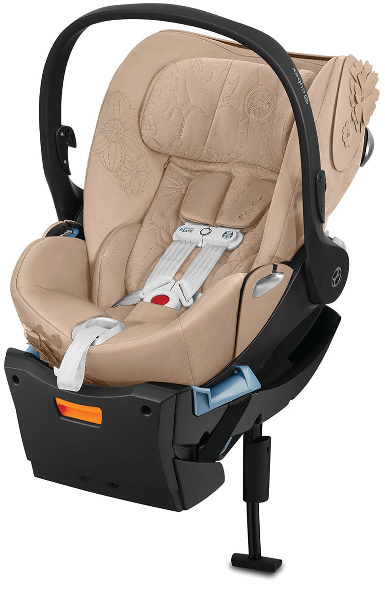Cybex Cloud Q Sensorsafe Reclining Infant Car Seat - Simply Flowers - Nude Beige - 521001301