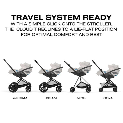 Cybex Cloud T SensorSafe Infant Car Seat - City Grey - 526000607