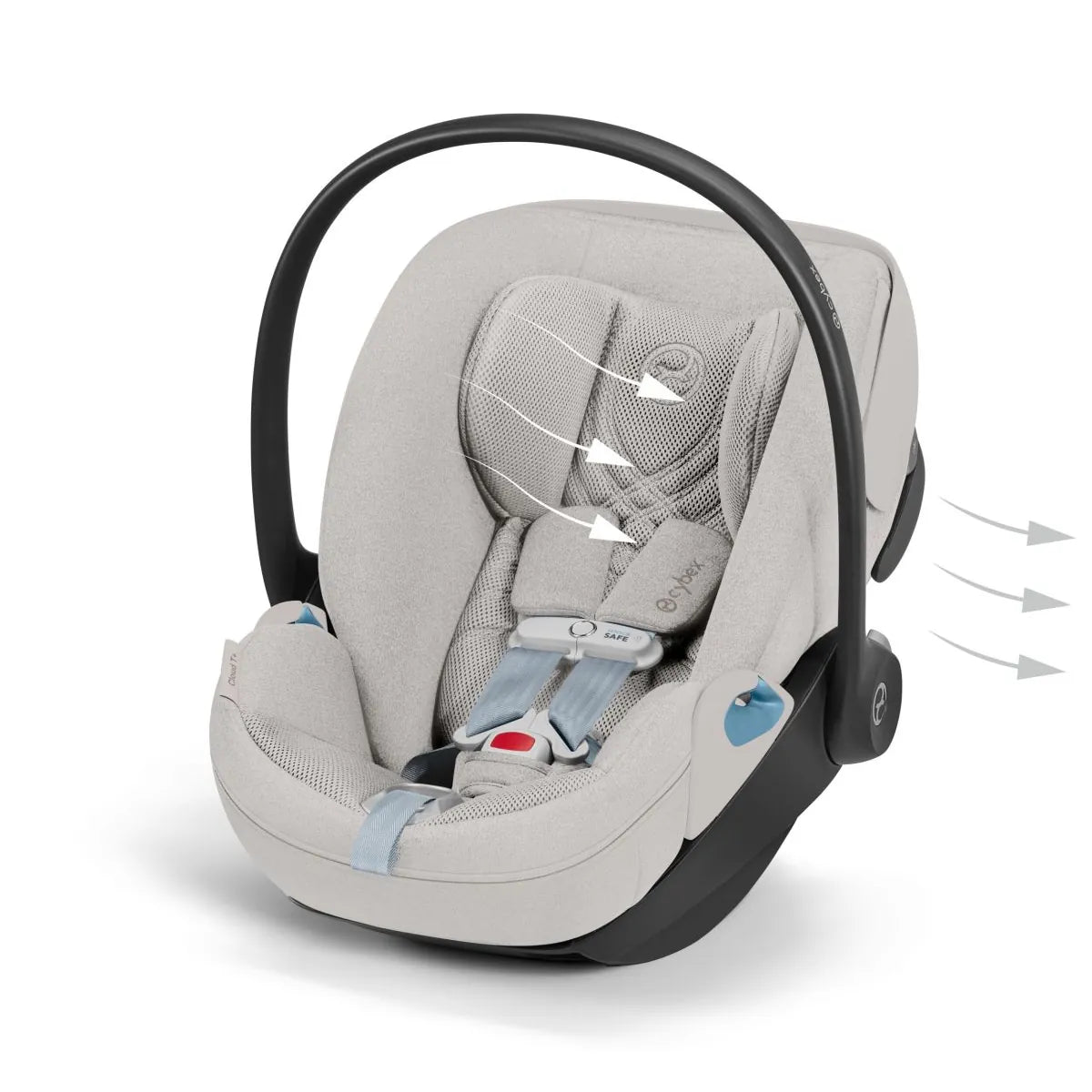 Cybex Cloud T SensorSafe Infant Car Seat - City Grey - 526000607