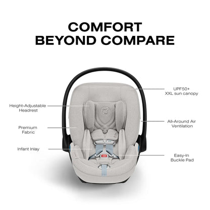 Cybex Cloud T SensorSafe Infant Car Seat - City Grey - 526000607