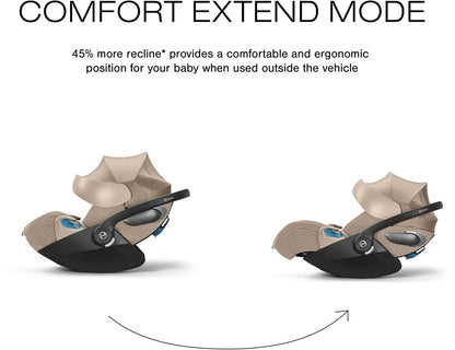 Cybex Cloud T SensorSafe Infant Car Seat - Cozy Beige - 524001021