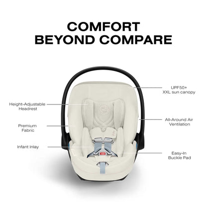 Cybex Cloud T SensorSafe Infant Car Seat - Off White - 526000613