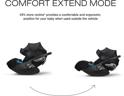 Cybex Cloud T SensorSafe Infant Car Seat - Sepia Black - 524000605