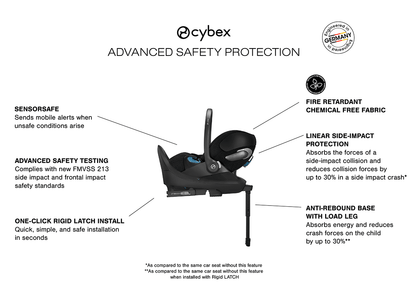 Cybex Cloud T SensorSafe Infant Car Seat - Sepia Black - 524000605