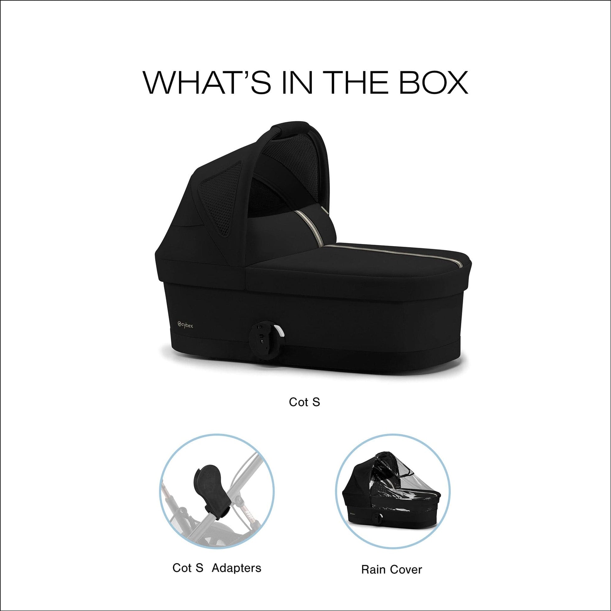 Cybex Cot S for AVI Spin - Moon Black - 524000379