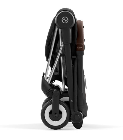 Cybex COYA Compact Stroller + Cloud G Lux SensorSafe Travel System Bundle - Rose Gold / Mirage Grey / Moon Black - 522004263-522001401