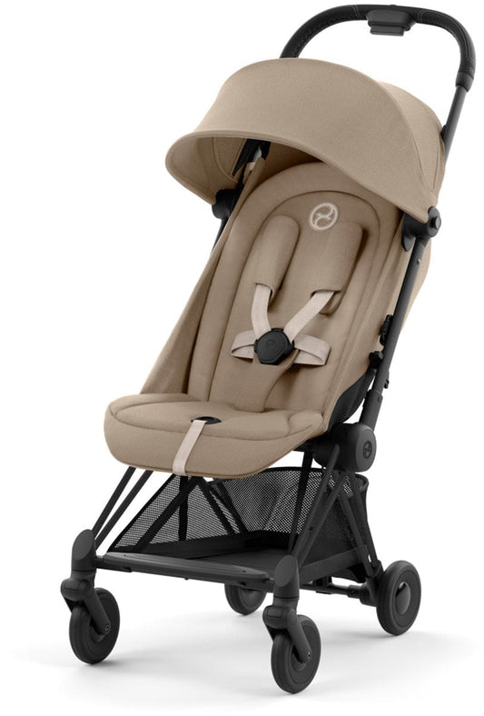 Cybex COYA Compact Stroller - Matte Black / Cozy Beige - 522005207