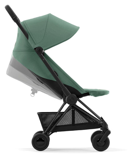 Cybex COYA Compact Stroller - Matte Black / Leaf Green - 522004363