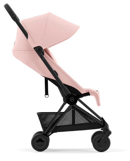 Cybex COYA Compact Stroller - Matte Black / Peach Pink - 522004353