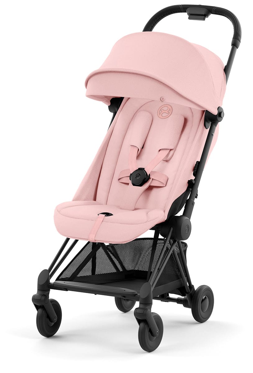 Cybex COYA Compact Stroller - Matte Black / Peach Pink - 522004353