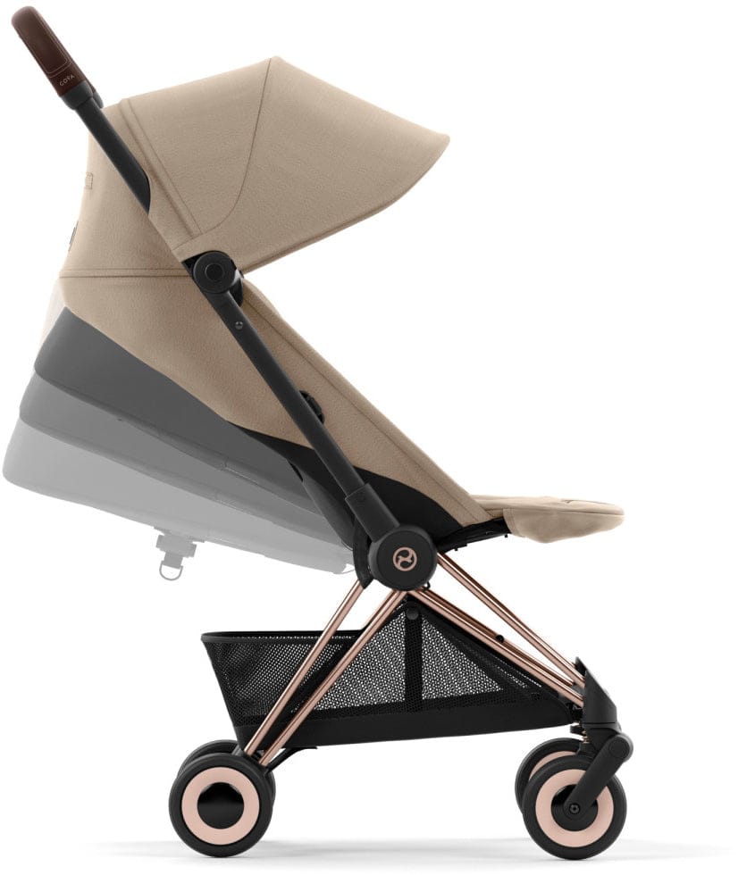 Cybex COYA Compact Stroller - Rose Gold / Cozy Beige - 522005195