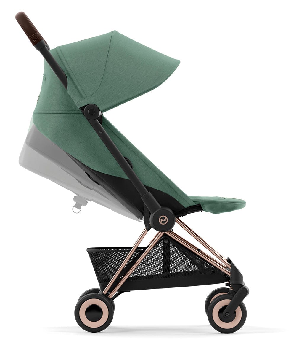 Cybex COYA Compact Stroller - Rose Gold / Leaf Green - 522004293