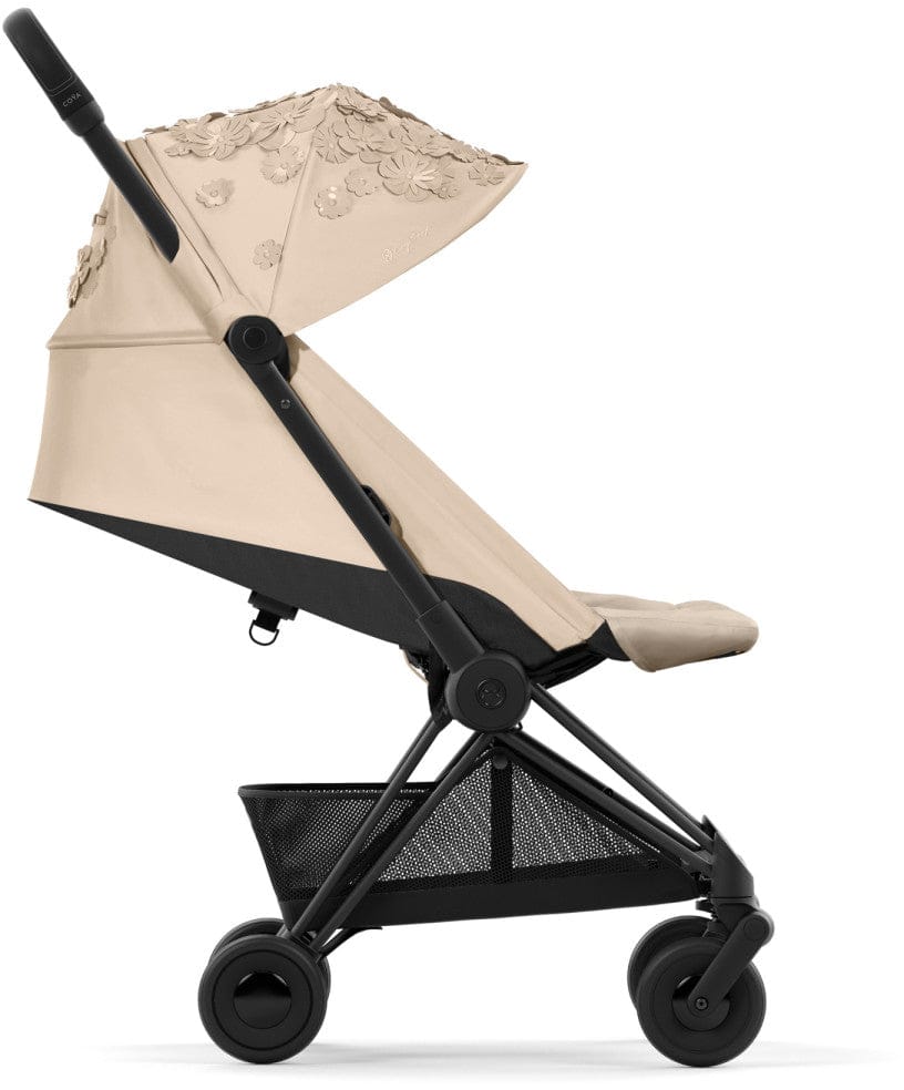 Cybex COYA Compact Stroller - Simply Flowers - Beige / Matte Black - 522003159